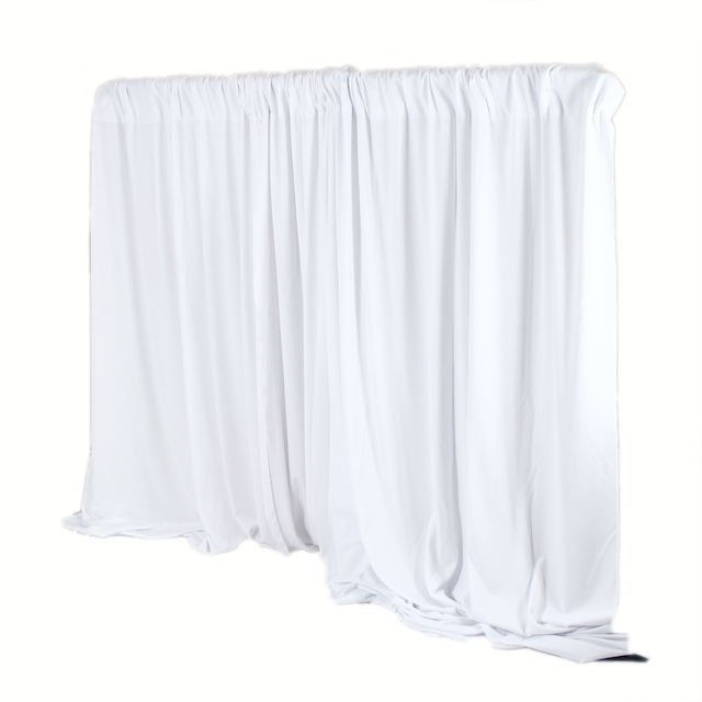 Pipe & Drape -10 ft High WHITE -per linear foot